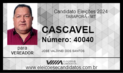 Candidato CASCAVEL 2024 - TABAPORÃ - Eleições