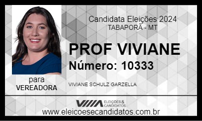 Candidato PROF VIVIANE 2024 - TABAPORÃ - Eleições