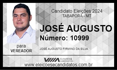 Candidato JOSÉ AUGUSTO 2024 - TABAPORÃ - Eleições