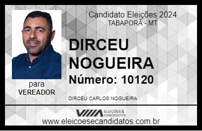 Candidato DIRCEU NOGUEIRA 2024 - TABAPORÃ - Eleições