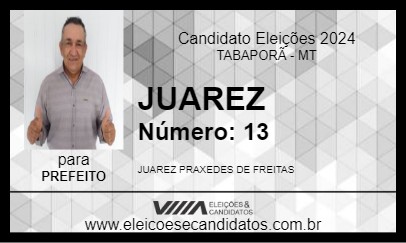 Candidato JUAREZ 2024 - TABAPORÃ - Eleições