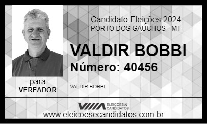 Candidato VALDIR BOBBI 2024 - PORTO DOS GAÚCHOS - Eleições