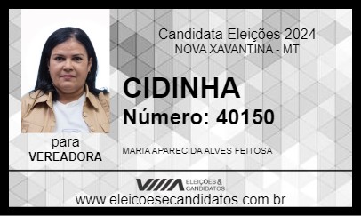 Candidato CIDINHA 2024 - NOVA XAVANTINA - Eleições