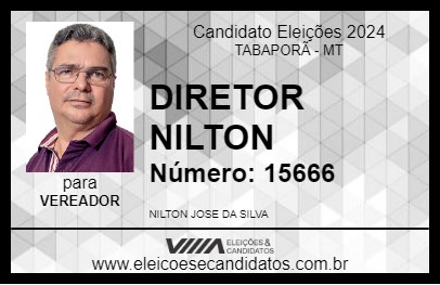 Candidato DIRETOR NILTON 2024 - TABAPORÃ - Eleições