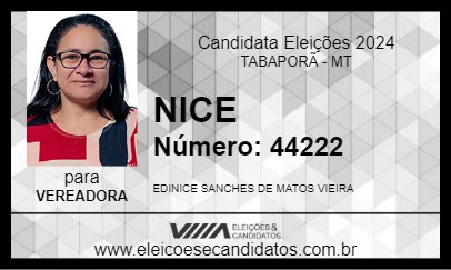 Candidato NICE 2024 - TABAPORÃ - Eleições