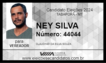 Candidato NEY SILVA 2024 - TABAPORÃ - Eleições