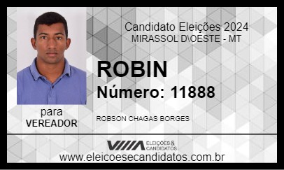 Candidato ROBIN 2024 - MIRASSOL D\OESTE - Eleições