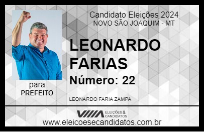 Candidato LEONARDO FARIAS 2024 - NOVO SÃO JOAQUIM - Eleições