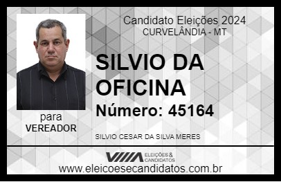 Candidato SILVIO DA OFICINA 2024 - CURVELÂNDIA - Eleições