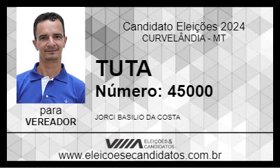 Candidato TUTA 2024 - CURVELÂNDIA - Eleições