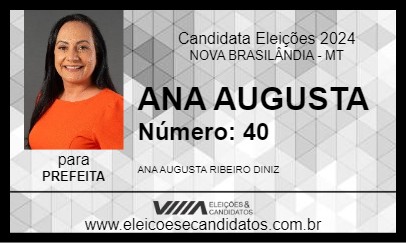 Candidato ANA AUGUSTA 2024 - NOVA BRASILÂNDIA - Eleições