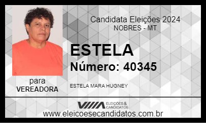 Candidato ESTELA 2024 - NOBRES - Eleições