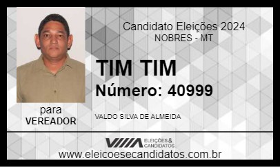 Candidato TIM TIM 2024 - NOBRES - Eleições