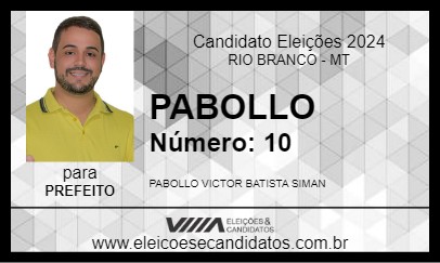 Candidato PABOLLO 2024 - RIO BRANCO - Eleições