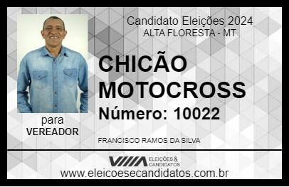 Candidato CHICÃO MOTOCROSS 2024 - ALTA FLORESTA - Eleições