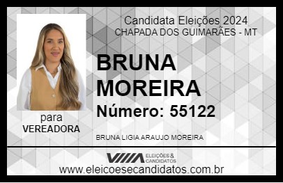 Candidato BRUNA MOREIRA 2024 - CHAPADA DOS GUIMARÃES - Eleições