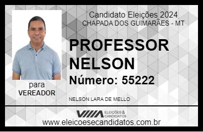 Candidato PROFESSOR NELSON 2024 - CHAPADA DOS GUIMARÃES - Eleições