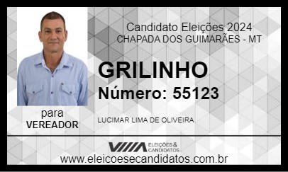 Candidato GRILINHO 2024 - CHAPADA DOS GUIMARÃES - Eleições