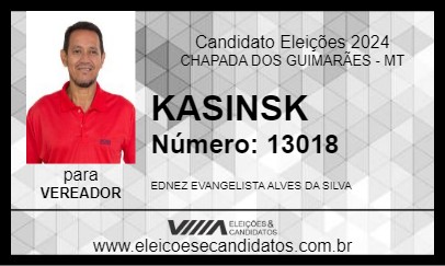 Candidato KASINSK 2024 - CHAPADA DOS GUIMARÃES - Eleições