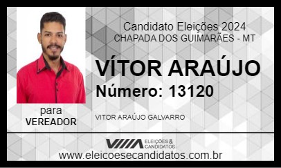 Candidato VÍTOR ARAÚJO 2024 - CHAPADA DOS GUIMARÃES - Eleições