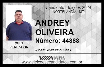 Candidato ANDREY OLIVEIRA 2024 - NORTELÂNDIA - Eleições