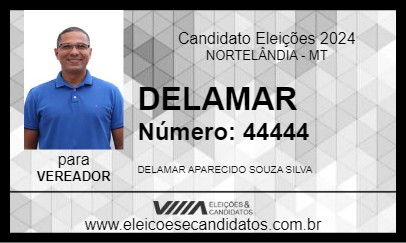 Candidato DELAMAR 2024 - NORTELÂNDIA - Eleições