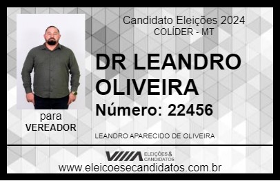 Candidato DR LEANDRO OLIVEIRA 2024 - COLÍDER - Eleições