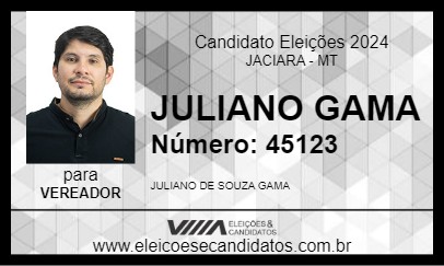 Candidato JULIANO GAMA 2024 - JACIARA - Eleições