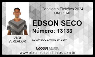 Candidato EDSON SECO 2024 - SINOP - Eleições