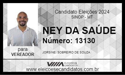 Candidato NEY DA SAÚDE 2024 - SINOP - Eleições