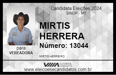 Candidato MIRTIS HERRERA 2024 - SINOP - Eleições