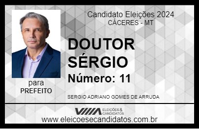 Candidato DOUTOR SÉRGIO 2024 - CÁCERES - Eleições