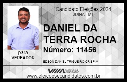 Candidato DANIEL DA TERRA ROCHA 2024 - JUÍNA - Eleições