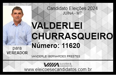 Candidato VANDERLEI CHURRASQUEIRO 2024 - JUÍNA - Eleições