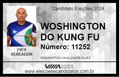 Candidato WOSHINGTON DO KUNG FU 2024 - JUÍNA - Eleições