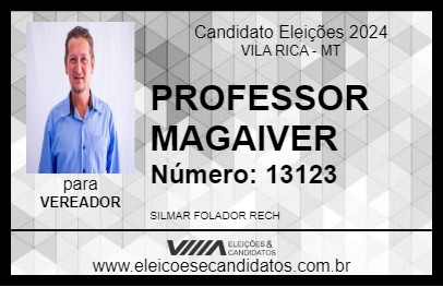 Candidato PROFESSOR MAGAIVER 2024 - VILA RICA - Eleições