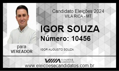 Candidato IGOR SOUZA 2024 - VILA RICA - Eleições