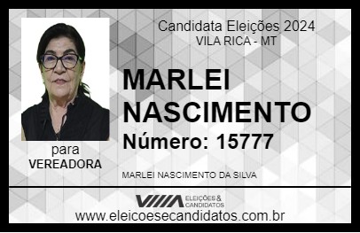 Candidato MARLEI NASCIMENTO 2024 - VILA RICA - Eleições