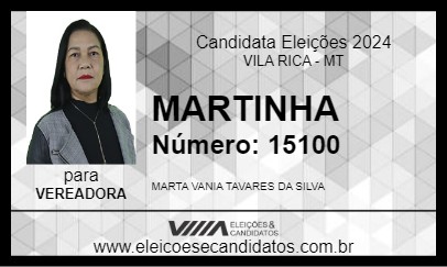 Candidato MARTINHA 2024 - VILA RICA - Eleições