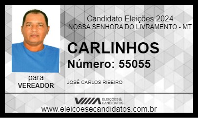 Candidato CARLINHOS 2024 - NOSSA SENHORA DO LIVRAMENTO - Eleições