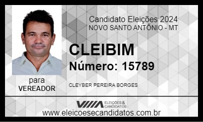 Candidato CLEIBIM 2024 - NOVO SANTO ANTÔNIO - Eleições