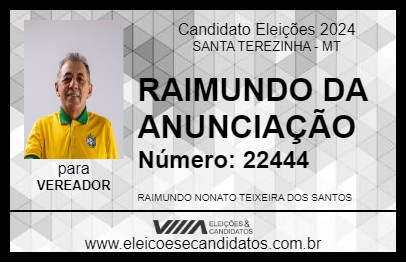 Candidato RAIMUNDO DA ANUNCIAÇÃO 2024 - SANTA TEREZINHA - Eleições