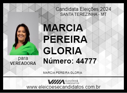 Candidato MARCIA PEREIRA GLORIA 2024 - SANTA TEREZINHA - Eleições