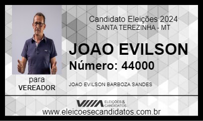 Candidato JOAO EVILSON 2024 - SANTA TEREZINHA - Eleições