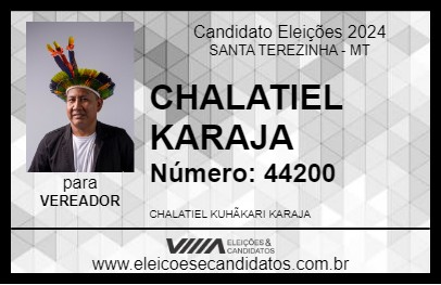 Candidato CHALATIEL KARAJA 2024 - SANTA TEREZINHA - Eleições