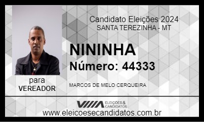 Candidato NININHA 2024 - SANTA TEREZINHA - Eleições