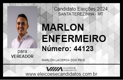 Candidato MARLON ENFERMEIRO 2024 - SANTA TEREZINHA - Eleições