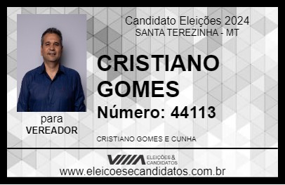 Candidato CRISTIANO GOMES 2024 - SANTA TEREZINHA - Eleições