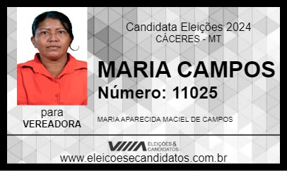 Candidato MARIA CAMPOS 2024 - CÁCERES - Eleições