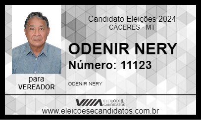 Candidato ODENIR NERY 2024 - CÁCERES - Eleições